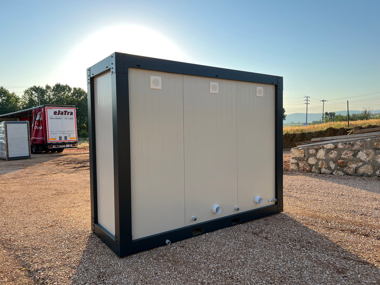 WC – Dusche Container ( 2x WC + 1x Dusche) 110x300 (SAN-316)