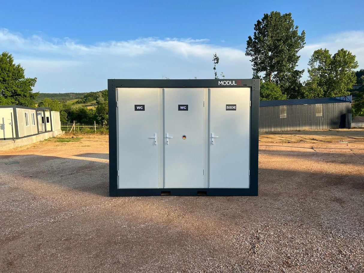 WC – Dusche Container ( 2x WC + 1x Dusche) 110x300 (SAN-316)