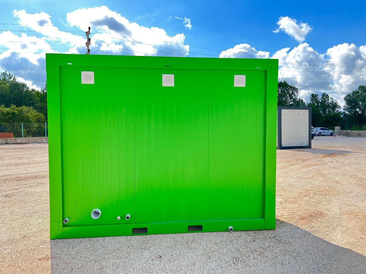 WC – Umkleide -Dusche Container ( 1x WC + 1x Umkleide +1x Dusche) 110x300 (SAN-314)