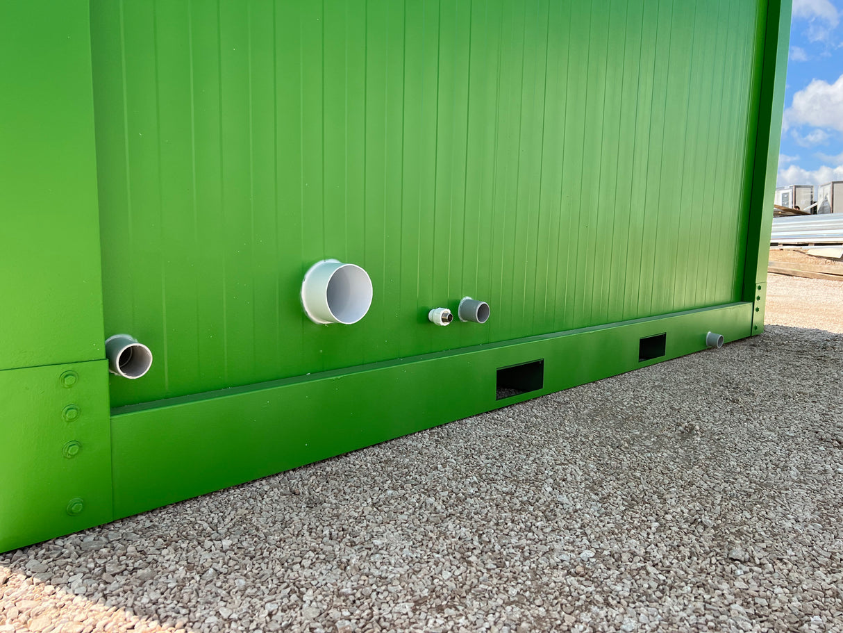 WC – Umkleide -Dusche Container ( 1x WC + 1x Umkleide +1x Dusche) 110x300 (SAN-314)