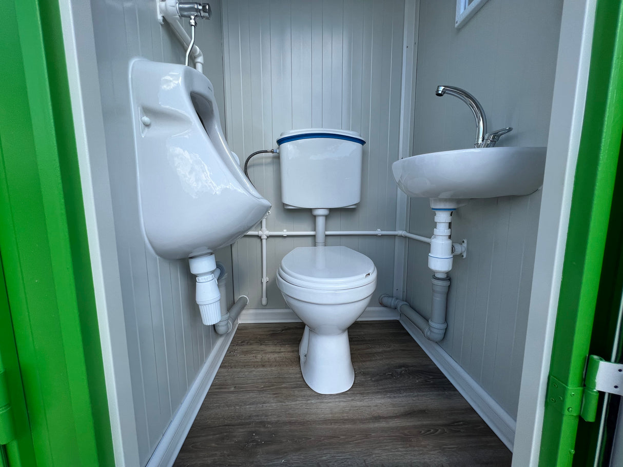 WC – Umkleide -Dusche Container ( 1x WC + 1x Umkleide +1x Dusche) 110x300 (SAN-314)