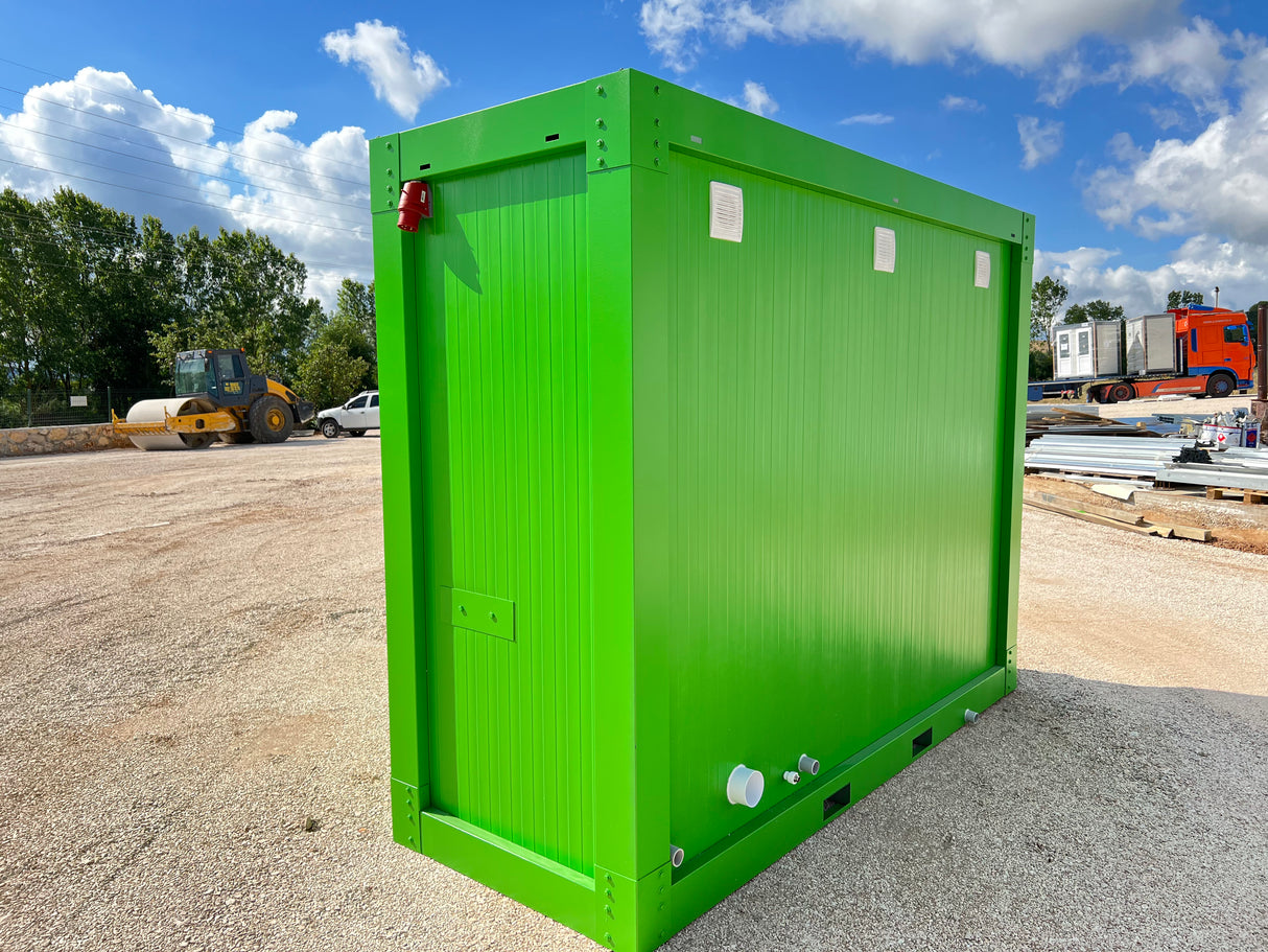 WC – Umkleide -Dusche Container ( 1x WC + 1x Umkleide +1x Dusche) 110x300 (SAN-314)