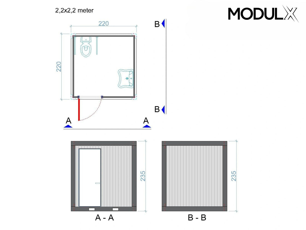 Behinderten WC 220x220 (SAN-251)
