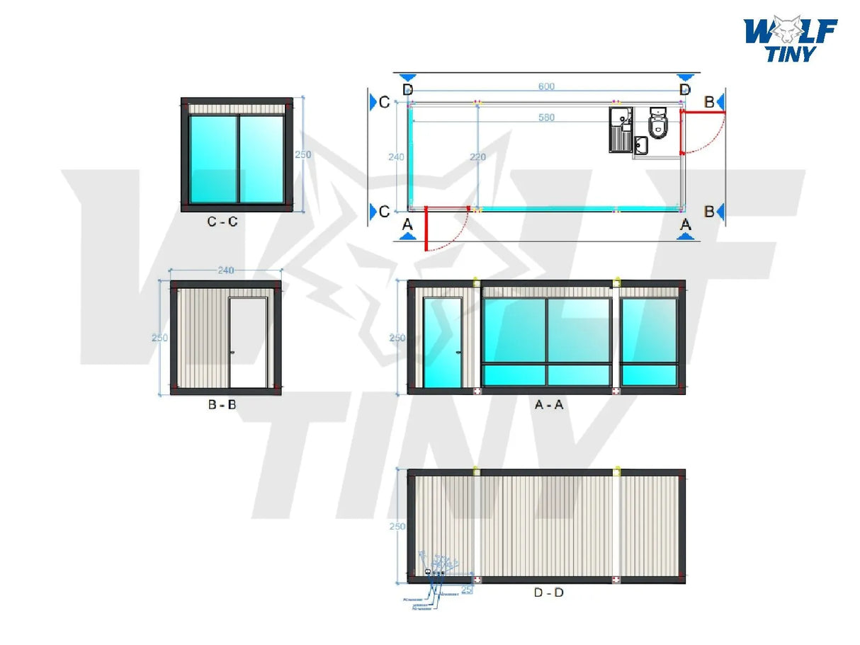 GLASS HAUS jr. 1 - 240×600 (GLA-1)