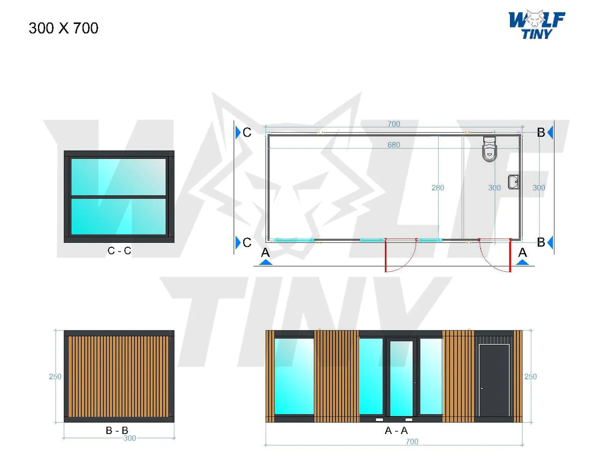 Office Haus XL (Mono) 300×700 (OHXL-1)
