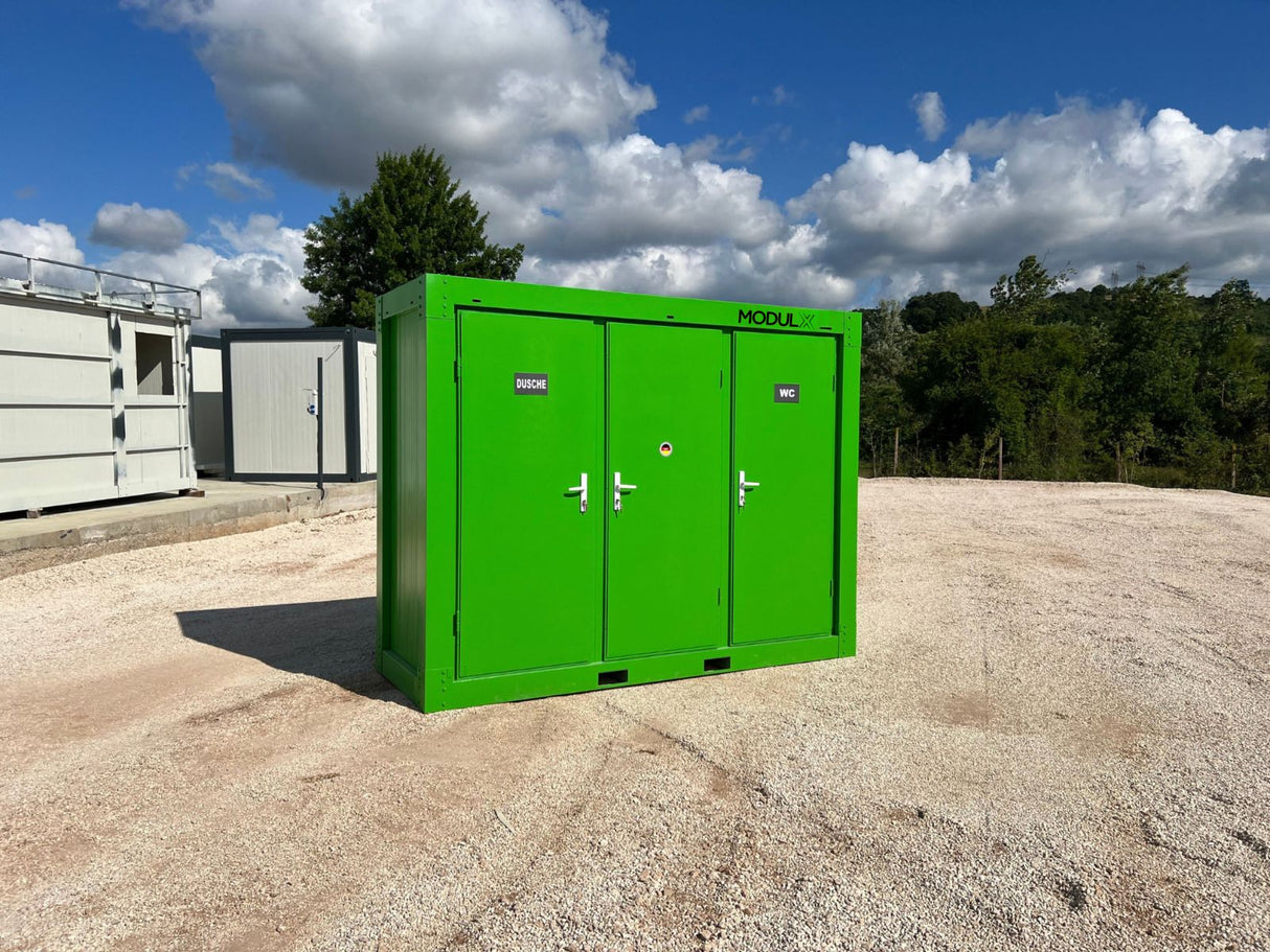 WC – Umkleide -Dusche  Container ( 1x WC + 1x Umkleide +1x Dusche) 110x300 (SAN-314)