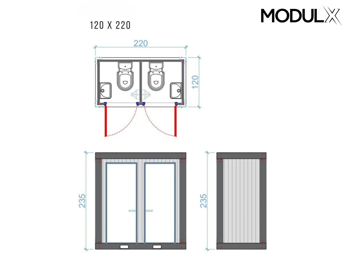 WC Urinal Container  120x220 (SAN-212)