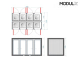 Dusche Container (8’er  Dusche) 220x400 (SAN-821)