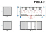 WC Container (6’er  WC) 240x600 (SAN-611)